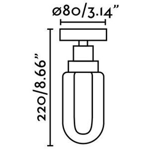 Faro Brume - Bathroom LED Ceiling Lamp Grey 3W 2700K Faro Brume - Bathroom LED Ceiling Lamp Grey 3W 2700K