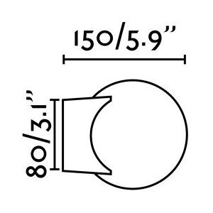 Faro Faro Lago Wall Light - G9 White IP44 Faro Faro Lago Wall Light - G9 White IP44