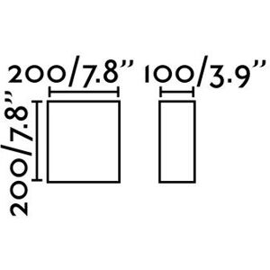 Faro Black Square Wall Light - E27 Indoor Lighting Faro Black Square Wall Light - E27 Indoor Lighting