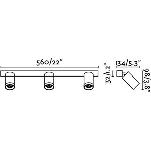 Faro Stan White Wall Lighting - Wall Ceiling Lamp GU10 Faro Stan White Wall Lighting - Wall Ceiling Lamp GU10