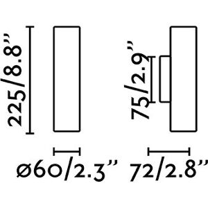 Faro Faro Stan Up Down Wall Light - Wall Lighting Faro Faro Stan Up Down Wall Light - Wall Lighting