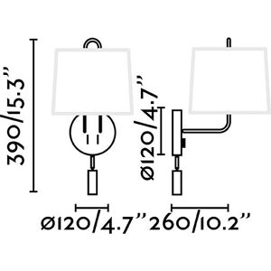Faro Wall Light - Montreal Reading Light Chrome - E27 2700K Faro Wall Light - Montreal Reading Light Chrome - E27 2700K