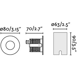Faro 70731 Black LED Ground Light - Outdoor Lighting Faro 70731 Black LED Ground Light - Outdoor Lighting