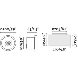 Faro Tras-25 Outdoor Lighting - Recessed Ground Lamp, 3000K, IP67 Faro Tras-25 Outdoor Lighting - Recessed Ground Lamp, 3000K, IP67