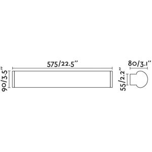 Faro Wall Lighting - Danubio Integrated LED Bronze - IP44 Faro Wall Lighting - Danubio Integrated LED Bronze - IP44