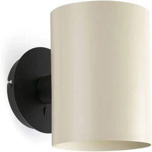 Faro Lampada da parete nero beige - IP20 - 23cm Faro Lampada da parete nero beige - IP20 - 23cm