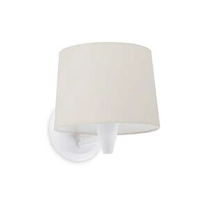 Faro Wall Light - E27 White Steel Textile - Wall Light Faro Wall Light - E27 White Steel Textile - Wall Light