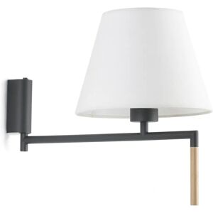 Faro Wall Light - Grey with Shade E27 - Wall Light Faro Wall Light - Grey with Shade E27 - Wall Light