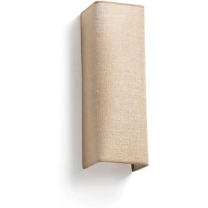 Faro Faro Otton Rechteck Jute Up Down Wandleuchte Vertikal 2 Licht - Wandleuchte Faro Faro Otton Rechteck Jute Up Down Wandleuchte Vertikal 2 Licht - Wandleuchte