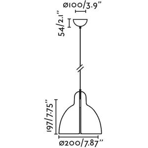 Faro Barcelona Venice Lámpara de techo colgante de 20cm - Negro Faro Barcelona Venice Lámpara de techo colgante de 20cm - Negro