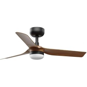 Faro Mini Punt S LED Ceiling Fan - Black Dark Wood - Small Room Faro Mini Punt S LED Ceiling Fan - Black Dark Wood - Small Room