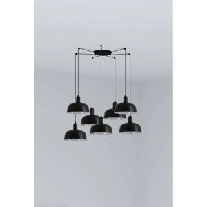 Faro Barcelona Tatawin M Pendant Lamp - Modern Steel 7 Light Points Faro Barcelona Tatawin M Pendant Lamp - Modern Steel 7 Light Points