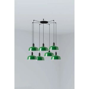 Faro Barcelona Tatawin M Pendant Lamp - Modern Green Steel Light Fixture Faro Barcelona Tatawin M Pendant Lamp - Modern Green Steel Light Fixture
