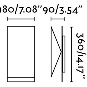Faro Homs White Indoor Wall Light - Wall Light with R7s Bulb Faro Homs White Indoor Wall Light - Wall Light with R7s Bulb
