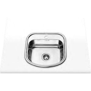 Edesa K2 SE 47 1C Stainless Steel Semicircle Overmount Sink Edesa K2 SE 47 1C Stainless Steel Semicircle Overmount Sink