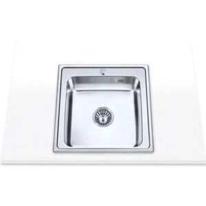 Lavello Cucina Edesa SE 50 1C in Acciaio Inox - 1 Vasca Lavello Cucina Edesa SE 50 1C in Acciaio Inox - 1 Vasca