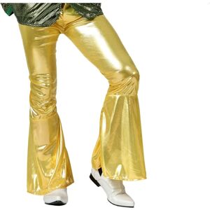 BigBuy Carnival Adult Trousers Golden - Disco Style, Polyester, Unisex BigBuy Carnival Adult Trousers Golden - Disco Style, Polyester, Unisex