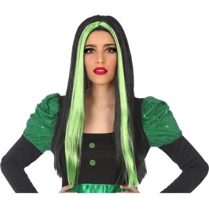 BigBuy Karneval Halloween Wigg - Vit, Svart, Grön - 60 cm BigBuy Karneval Halloween Wigg - Vit, Svart, Grön - 60 cm