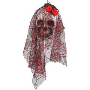 BigBuy Skull Flowers Hanging Decoration - 15 x 30 cm - Hanging decoration BigBuy Skull Flowers Hanging Decoration - 15 x 30 cm - Hanging decoration