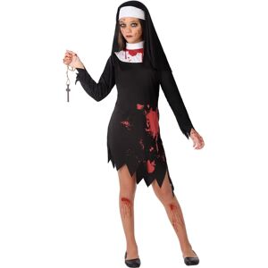 Girl's Bloody Nun Costume - Halloween Dress & Headdress Girl's Bloody Nun Costume - Halloween Dress & Headdress