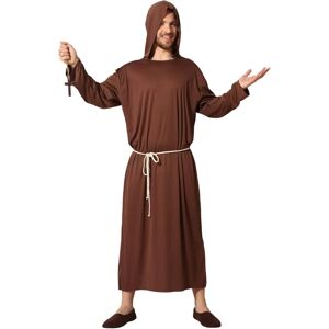 BigBuy Multicolor monnik kostuum XS/S voor volwassenen BigBuy Multicolor monnik kostuum XS/S voor volwassenen