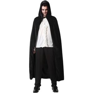 BigBuy Svart Sammetskappa - 140cm - Tillbehör för Vuxna BigBuy Svart Sammetskappa - 140cm - Tillbehör för Vuxna