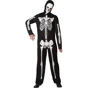 Atosa Skeleton Costume - M-L - Costumes for Adults, Black Atosa Skeleton Costume - M-L - Costumes for Adults, Black