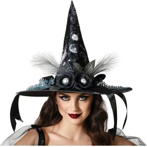 BigBuy Black Witch Hat for Adults - Party Accessory BigBuy Black Witch Hat for Adults - Party Accessory