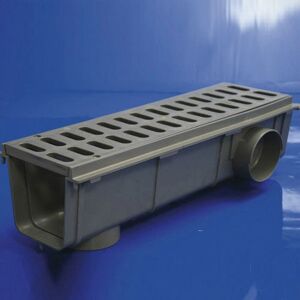 HIDROTECNOAGUA Modèle 04110190 - Caniveau d'évacuation de garage avec grille en PVC - Publicité HIDROTECNOAGUA Modèle 04110190 - Caniveau d'évacuation de garage avec grille en PVC - Publicité