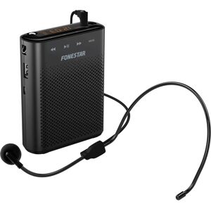 FONESTAR ALTA-VOZ-30 Microfone sem fio e amplificador - Preto FONESTAR ALTA-VOZ-30 Microfone sem fio e amplificador - Preto