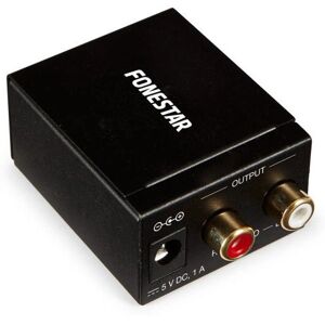 Convertidor de audio Fonestar FO-37DA - Digital a Analógico - Negro Convertidor de audio Fonestar FO-37DA - Digital a Analógico - Negro