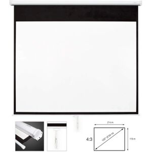 Écran de projection manual Fonestar 120" - Écran de projection - Publicité Écran de projection manual Fonestar 120" - Écran de projection - Publicité