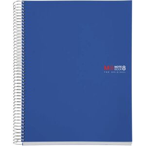 Basicos MR 42004 - Cahier à Spirale A4, 200 Feuilles, Bleu - Cahier - Publicité Basicos MR 42004 - Cahier à Spirale A4, 200 Feuilles, Bleu - Cahier - Publicité