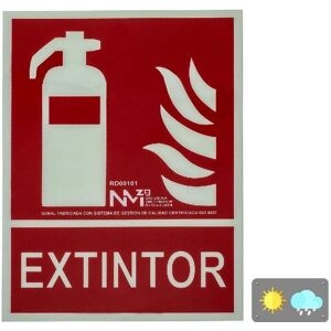 Cartello di estinzione Normaluz Estintore PVC 21x30cm Cartello di estinzione Normaluz Estintore PVC 21x30cm
