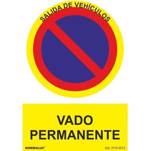 Normaluz Vado Permanente PVC Schild - Schild Normaluz Vado Permanente PVC Schild - Schild