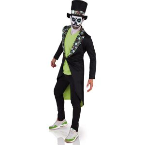 Magic and Horror Dia de los muertos costume - Black/Green - Costumes Magic and Horror Dia de los muertos costume - Black/Green - Costumes