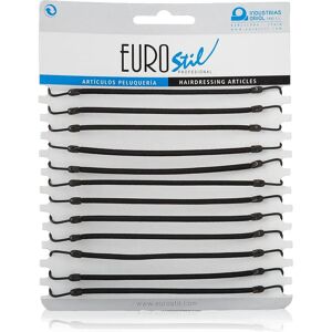 Ganchos de goma negra Eurostil 12 uds - Accesorios para el cabello Ganchos de goma negra Eurostil 12 uds - Accesorios para el cabello