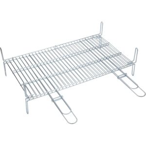 SAUVIC Dubbele Grill - 65x40cm Barbecue - Sterk & Veilig SAUVIC Dubbele Grill - 65x40cm Barbecue - Sterk & Veilig