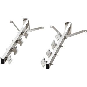 Sauvic Wall Clothesline 8 Stainless Steel Pulleys - Clothesline Sauvic Wall Clothesline 8 Stainless Steel Pulleys - Clothesline