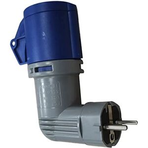 Solera 904011 Adaptateur Bleu Gris - Schuko vers CETAC 16A - Publicité Solera 904011 Adaptateur Bleu Gris - Schuko vers CETAC 16A - Publicité