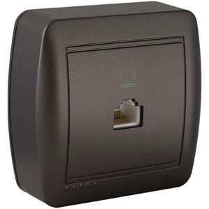 Solera Mural Graphite RJ45 - Prise téléphone et ADSL - Publicité Solera Mural Graphite RJ45 - Prise téléphone et ADSL - Publicité