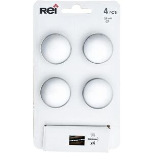 Rei 756 Poignée de porte argentée - Ronde, Mat, Métal, 4 unités - Publicité Rei 756 Poignée de porte argentée - Ronde, Mat, Métal, 4 unités - Publicité