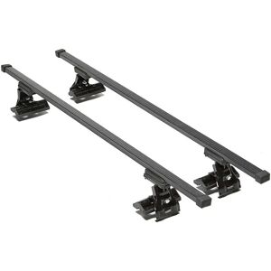 Barras de Techo de Aluminio Cruz - Reforzadas, 3 Ranuras, Acabado Negro - Barras de Techo Barras de Techo de Aluminio Cruz - Reforzadas, 3 Ranuras, Acabado Negro - Barras de Techo