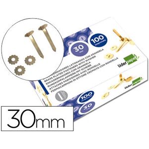 Kit de encuadernación Liderpapel FS06 de latón - Anillas de 30mm, 100 uds Kit de encuadernación Liderpapel FS06 de latón - Anillas de 30mm, 100 uds