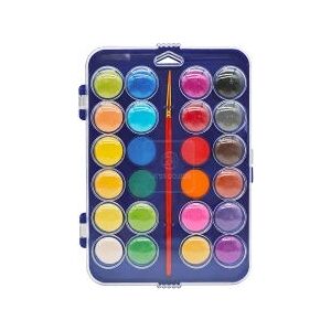 Liderpapel AB03 Set di Pittura ad Acqua - 24 Colori, Pennello, Custodia in plastica Liderpapel AB03 Set di Pittura ad Acqua - 24 Colori, Pennello, Custodia in plastica
