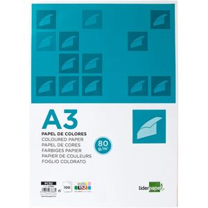 Papel de arte Liderpapel PC92 - Multicolor A3 100 Hojas Papel de arte Liderpapel PC92 - Multicolor A3 100 Hojas