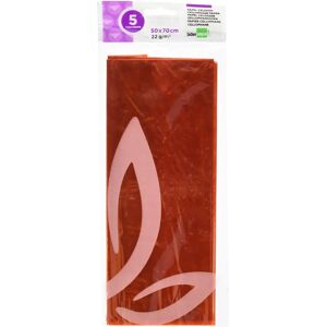 Liderpapel Orange Wrapping Paper - 50x70cm, 22G/M2, Pack of 5 Liderpapel Orange Wrapping Paper - 50x70cm, 22G/M2, Pack of 5