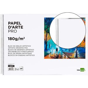 Liderpapel DA13 Carta d'Arte - Blocco Disegno a Spirale 20 Fogli Liderpapel DA13 Carta d'Arte - Blocco Disegno a Spirale 20 Fogli
