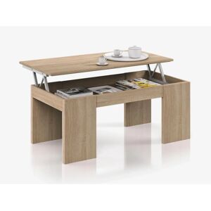Table basse ajustable en hauteur Duehome Kendra - Finition bois - Publicité Table basse ajustable en hauteur Duehome Kendra - Finition bois - Publicité