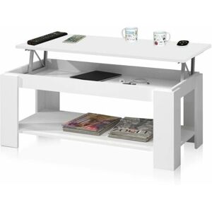 Ambit Wit Lift-up Salontafel - Salontafel Ambit Wit Lift-up Salontafel - Salontafel